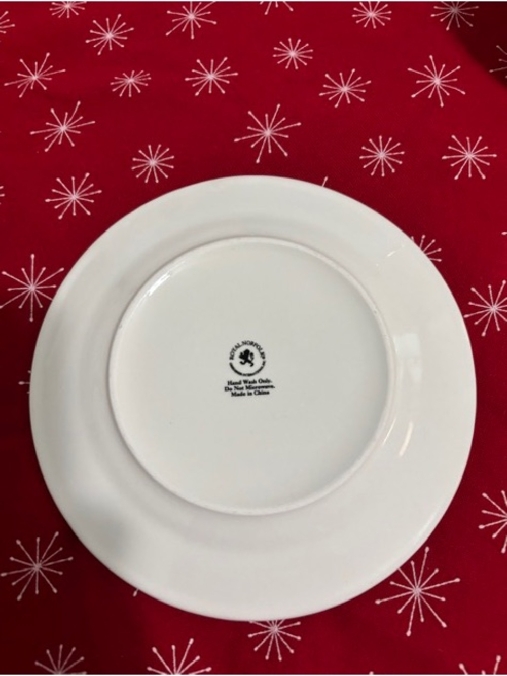 9 Royal Norfolk Silver Snowflakes White Dessert~ Side Christmas/Winter Plates - Picture 5 of 6